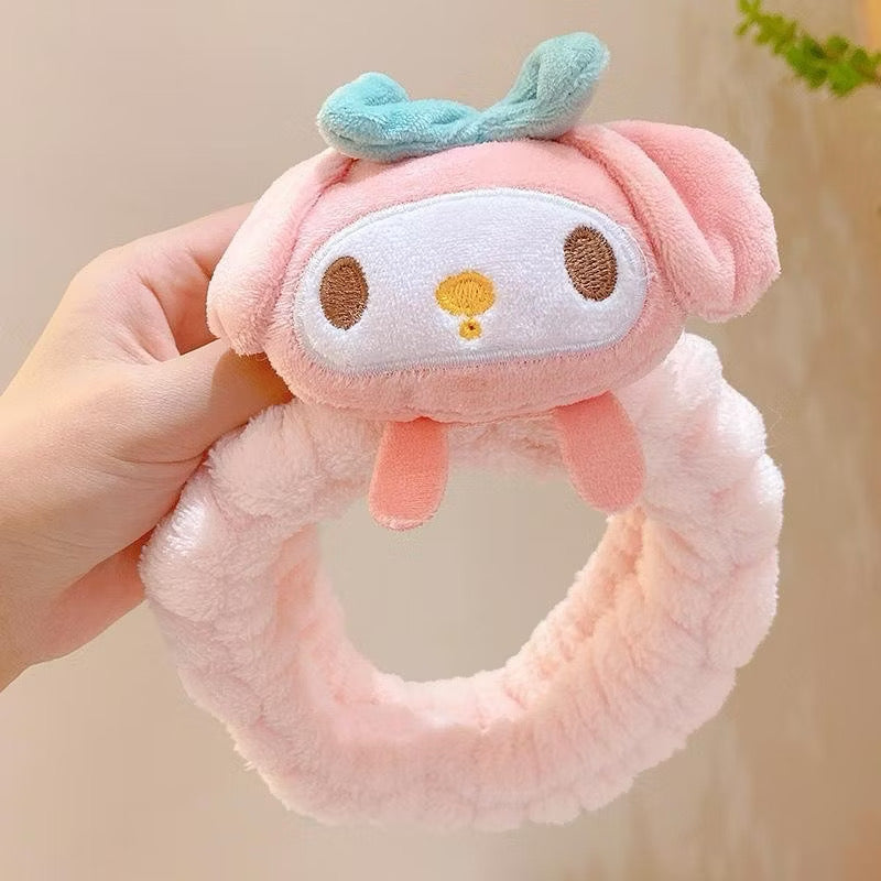 Sanrio headband by Kxh Official Store featuring colorful character designs and soft fabric for comfortable wear.