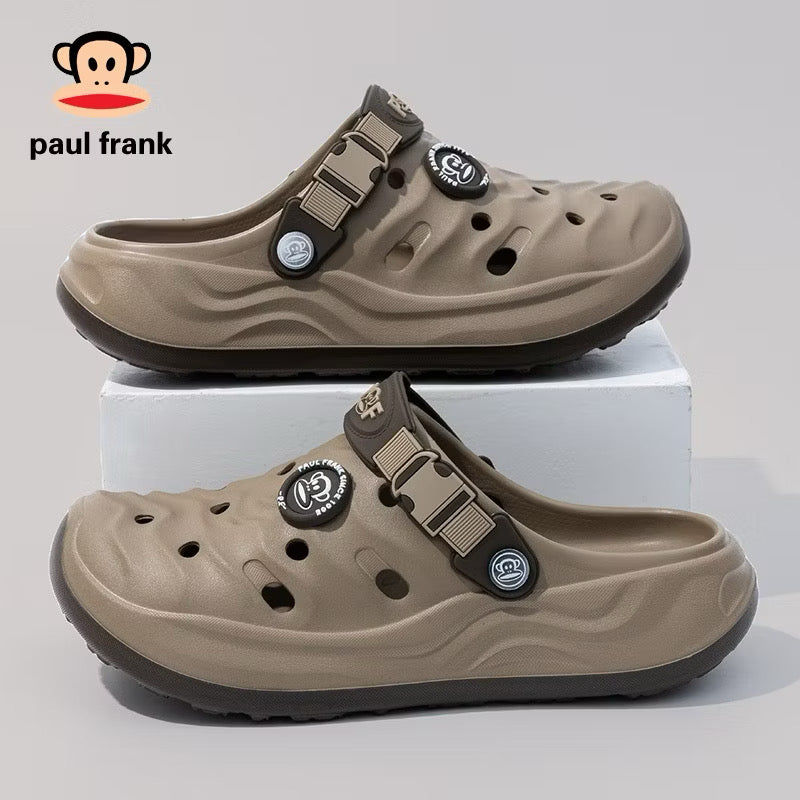 Paul Frank Unisex EVA Platform Clogs | 4cm Thick Sole Casual Sandals, Lightweight Anti-Slip Water Shoes