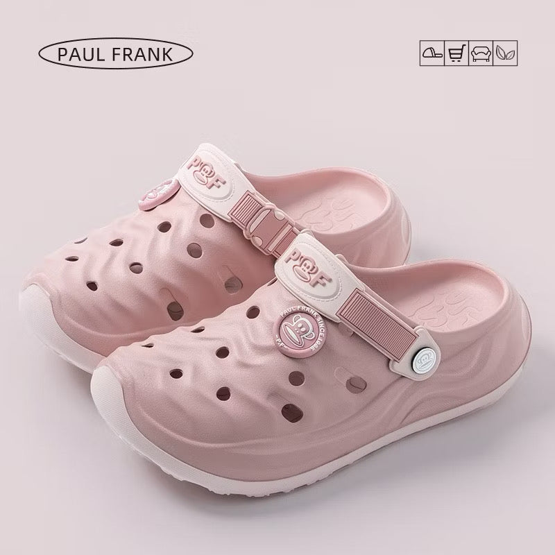 Paul Frank Unisex EVA Platform Clogs | 4cm Thick Sole Casual Sandals, Lightweight Anti-Slip Water Shoes