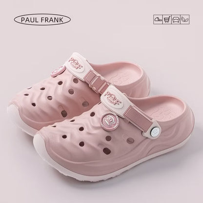 Paul Frank Unisex EVA Platform Clogs | 4cm Thick Sole Casual Sandals, Lightweight Anti-Slip Water Shoes
