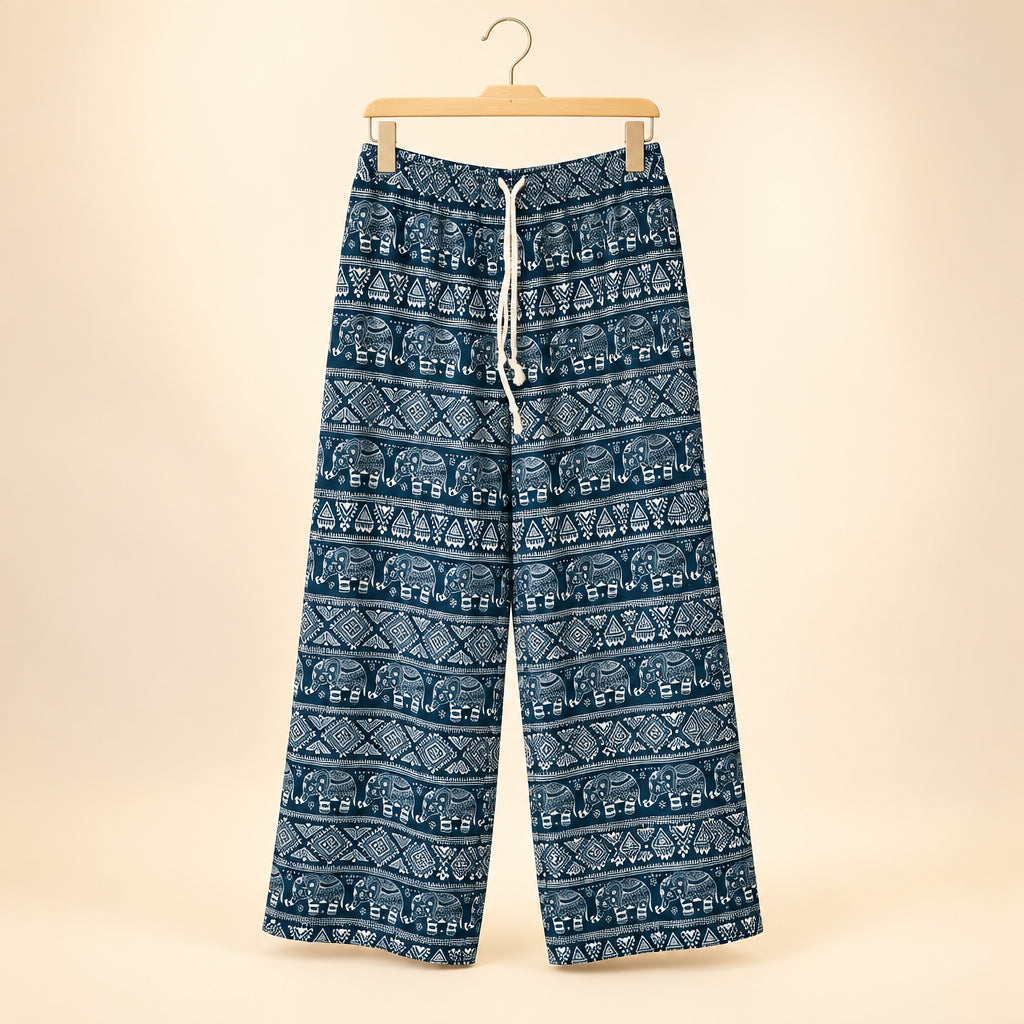 Plus Size Unisex Thai Elephant Harem Pants – Lightweight Bohemian Yoga & Lounge Pants