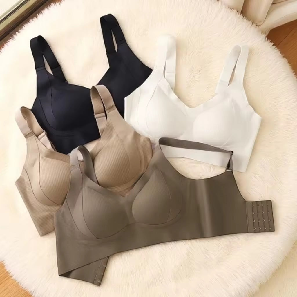 Seamless ribbed bralette by Kxh Official Store, shown in soft fabric with a snug fit and ribbed texture on a neutral background.