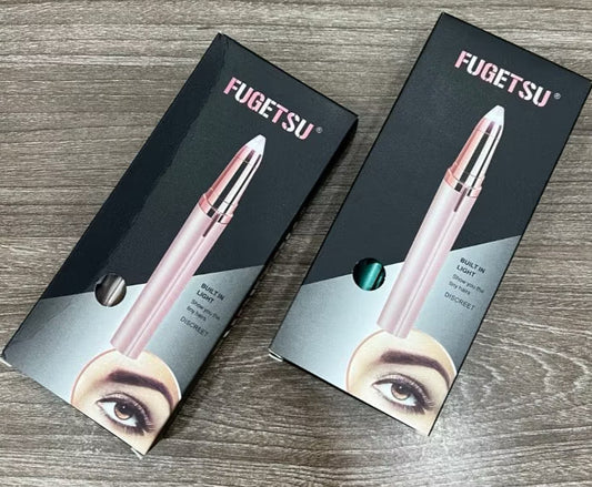 FUJGETSUU Portable Electric Eyebrow Trimmer for Women – Built-In LED Light, Gentle Facial Hair Remover & Waterproof Eyebrow Shaper