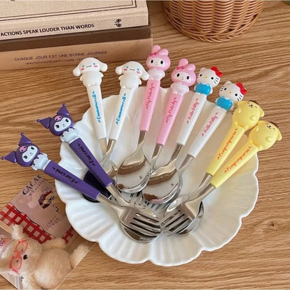 Sanrio Portable Spoon & Fork Set