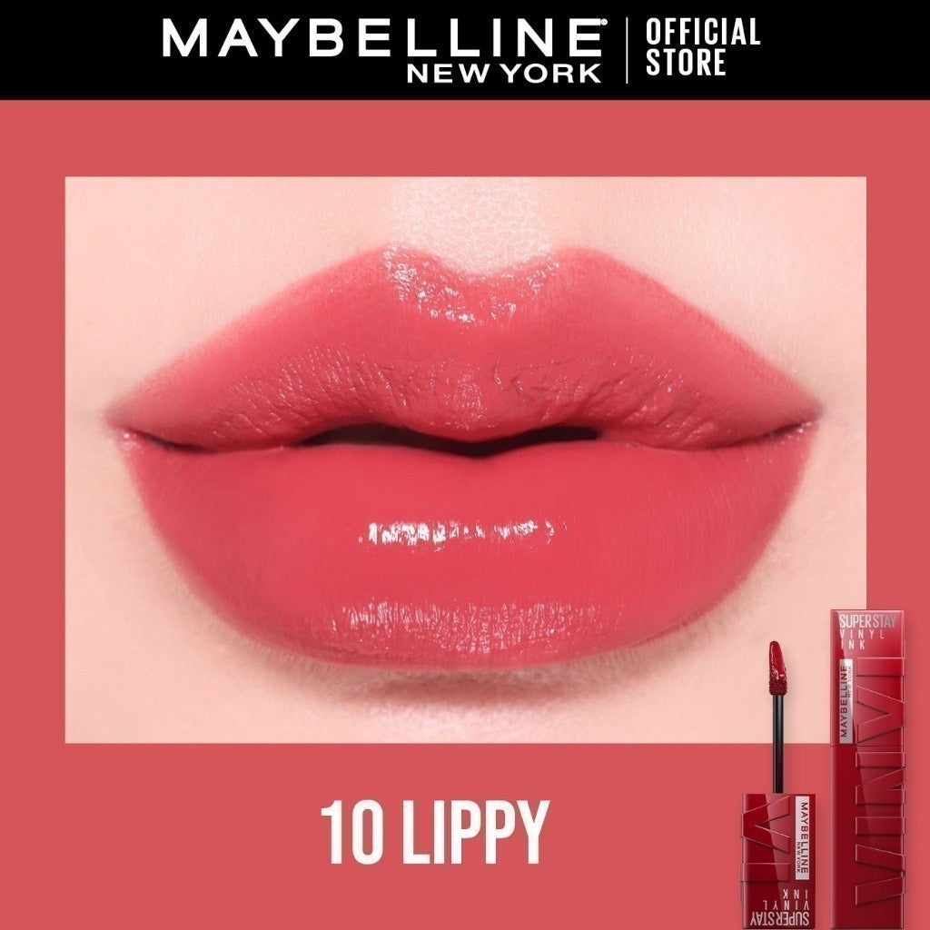 Maybelline Super Stay Vinyl Ink Liquid Lipstick | 16HR Wear, Transfer-Proof & Shine Finish