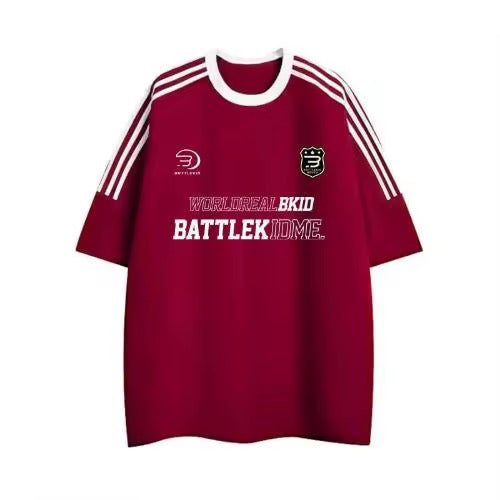 Battle Me Oversized Streetwear Graphic Jersey Tee