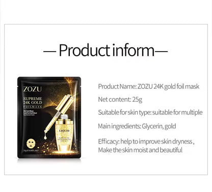 ZOZU Supreme 24K Gold Foil Soft Facial Mask (25g)
