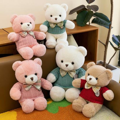 Cozy Knit Sweater Teddy Bears