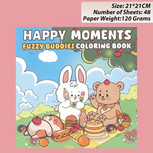 Fuzzy Buddies Coloring Book