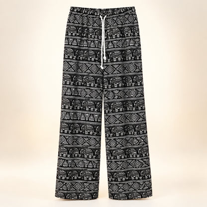 Plus Size Unisex Thai Elephant Harem Pants – Lightweight Bohemian Yoga & Lounge Pants
