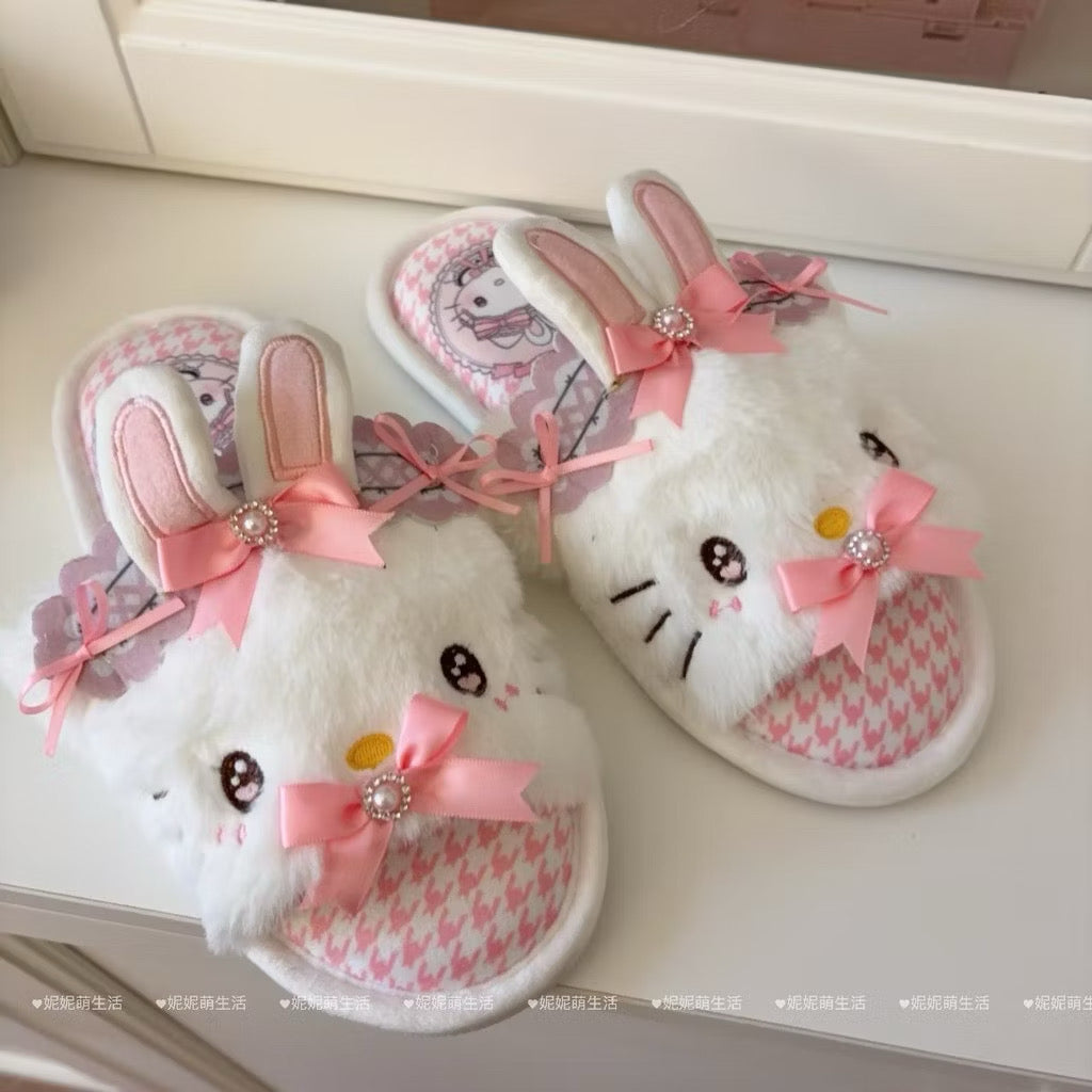 Ultra-plush character slippers