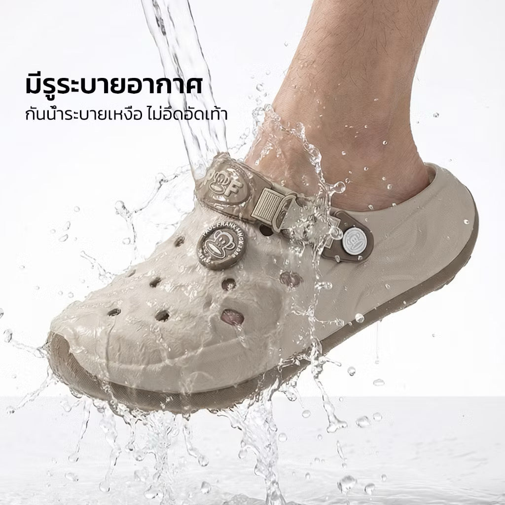 Paul Frank Unisex EVA Platform Clogs | 4cm Thick Sole Casual Sandals, Lightweight Anti-Slip Water Shoes