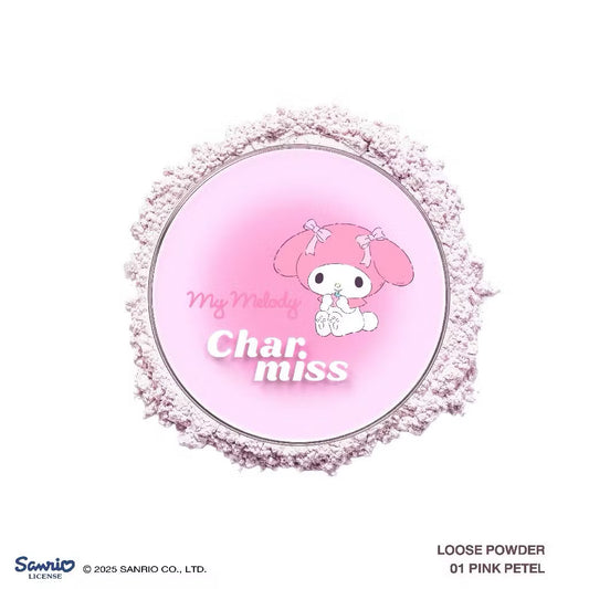 Charmiss x Sanrio Blooming Heart Series Loose Powder – My Melody & Kuromi Oil Control Translucent Powder