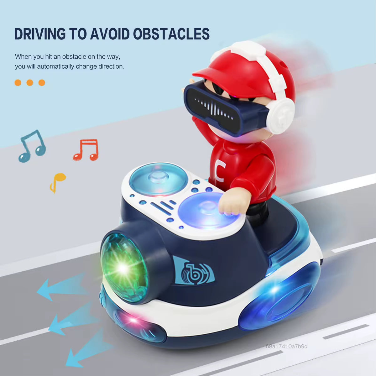 DiDai DJ Coco Interactive Musical DJ Deck Toy with Lights & Sound Effects – Electronic Music Mixer Figure
