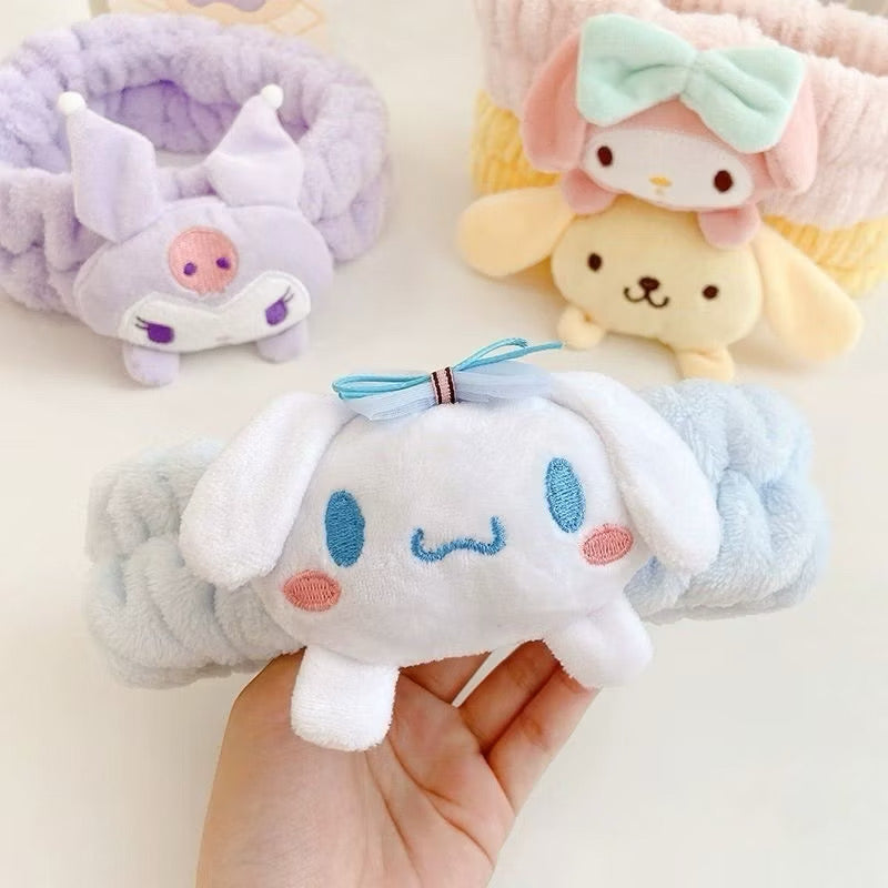 Sanrio headband featuring colorful cartoon characters, made by Kxh Official Store, with soft fabric and playful design.