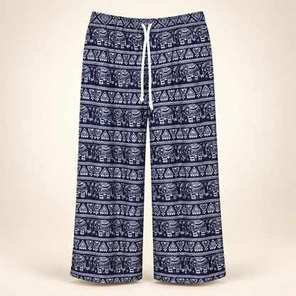 Plus Size Unisex Thai Elephant Harem Pants – Lightweight Bohemian Yoga & Lounge Pants