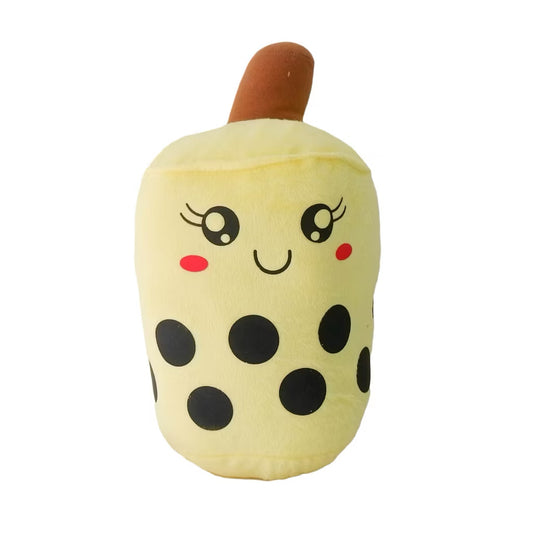 Kxh Official Store Greentea Boba Plushie featuring a soft, green tea-themed boba tea character with cute details and plush fabric.