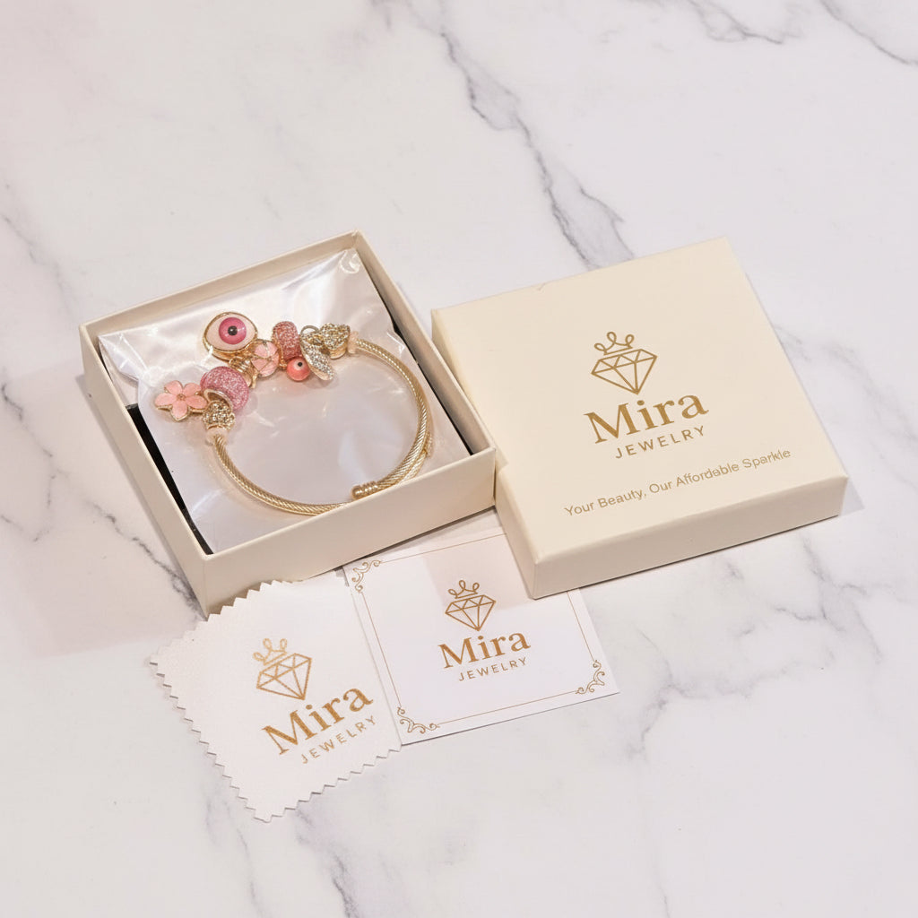 Elegant Mira Jewelry piece featuring intricate details and a sleek design, showcased in a close-up image.