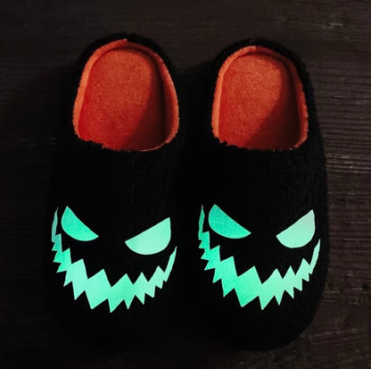 Glowing Halloween slippers from Kxh Official Store featuring spooky designs and comfortable slip-on style for festive wear.