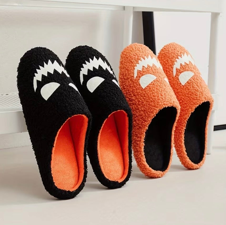 Glowing Halloween slippers from Kxh Official Store featuring spooky designs and LED lights for festive comfort and style.