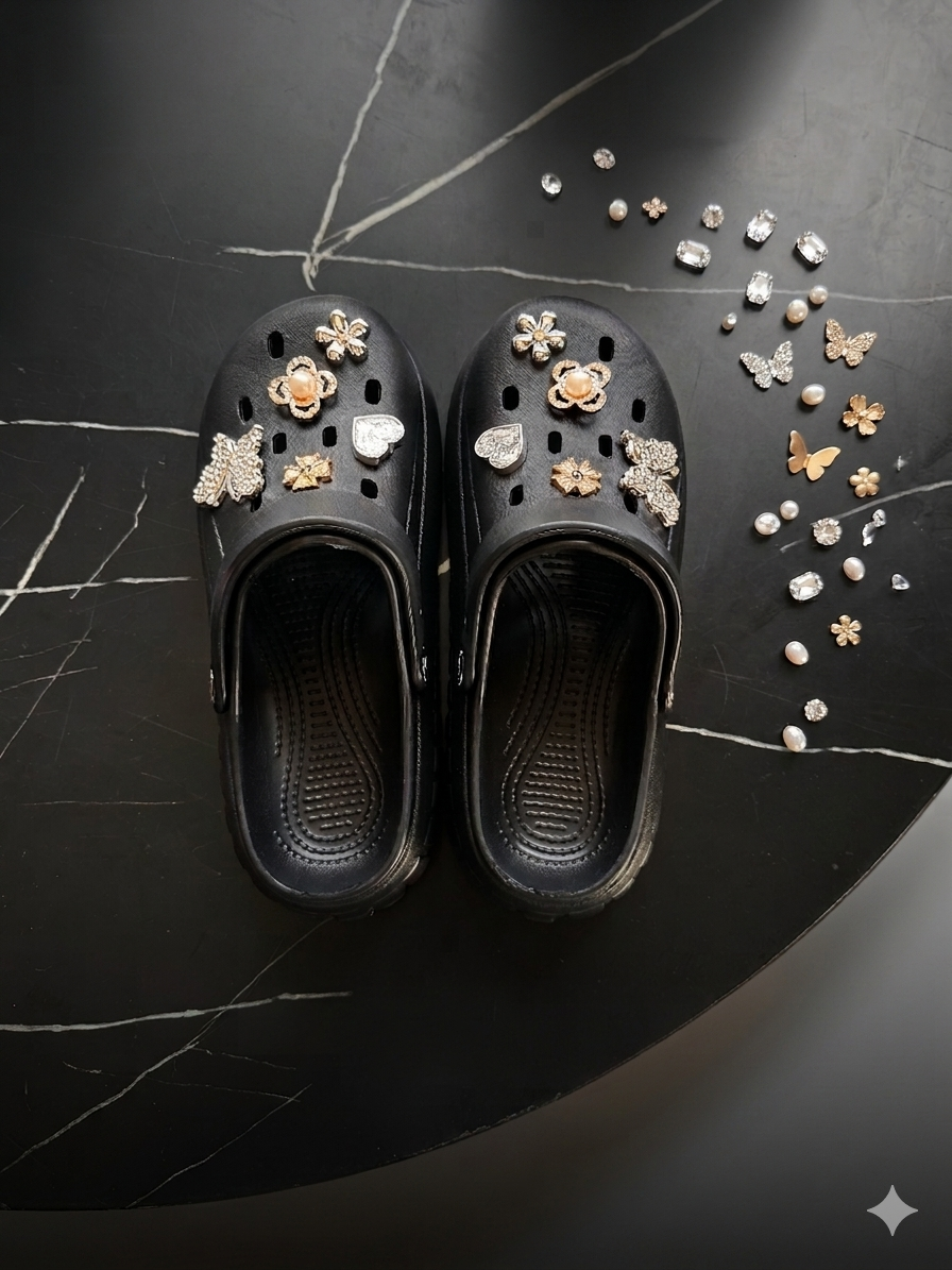 Bespoke Charm Collection by Kxh Official Store featuring various unique, handcrafted charms on a delicate chain.