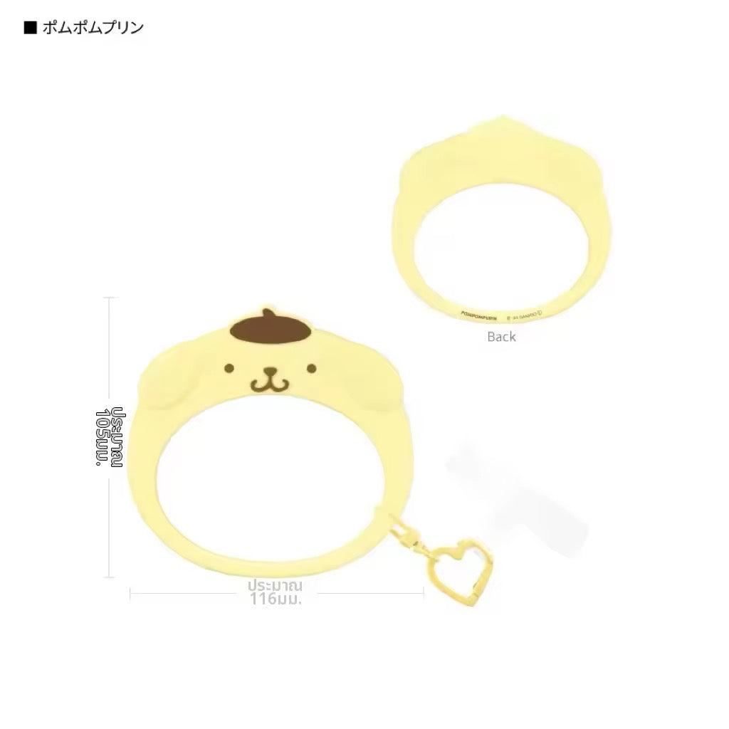 Sanrio Cinnamon Roll multiring bracelet by Kxh Official Store featuring colorful, playful design with multiple rings and Sanrio character accents.