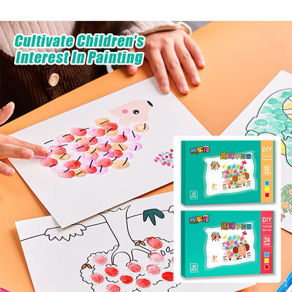 24 Colors DIY Finger Painting Set for Kids
