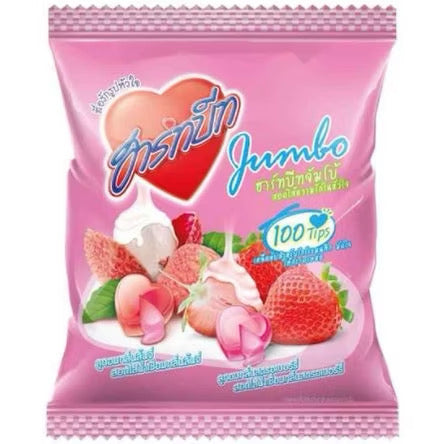 Large Heartbeat Jumbo Lollipop from Kxh Official Store with colorful swirl design and shiny candy surface.