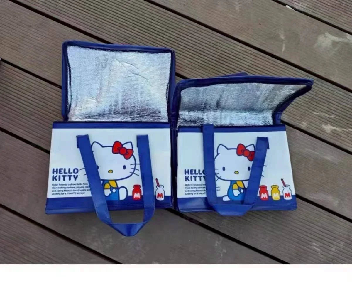 Insulated lunch bag from Kxh Official Store with a colorful design and sturdy handle for easy carrying.