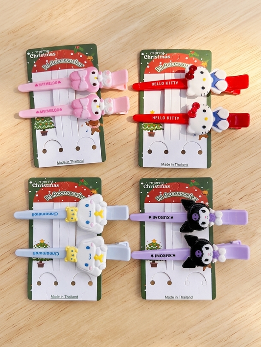 Sanrio Hairclip set