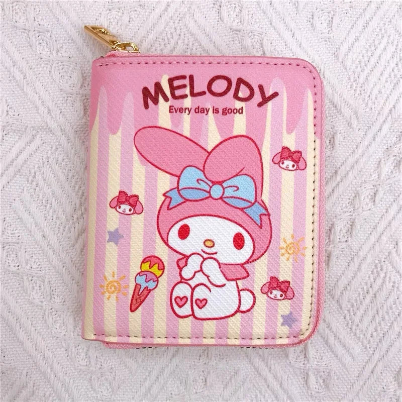 Colorful Sanrio wallet by Kxh Official Store featuring cute character designs and multiple card slots.