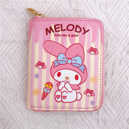 Colorful Sanrio wallet by Kxh Official Store featuring cute character designs and multiple card slots.