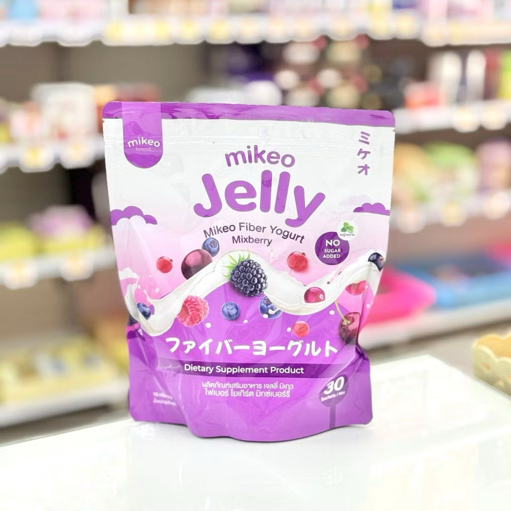 Kxh Official Store Jelly Mikeo collagen and glutathione jelly in a 1-pack, featuring a bright, colorful packaging design.