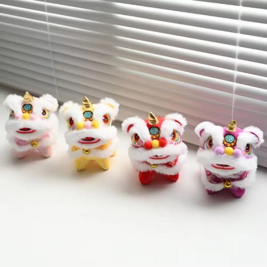 Lion Dance plush keychains